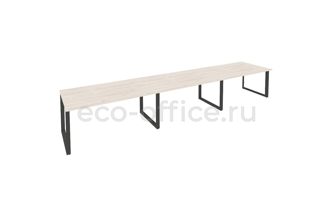Стол переговорный (3 столешницы) ONIX O.MO-PRG-3.4 Денвер Светлый / Антрацит металл купить в Екатеринбурге