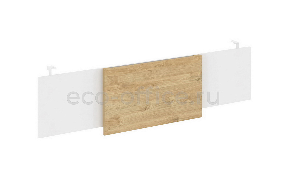 Царга для стола руководителя L1980 ONIX WOOD DIRECT O.M-CSR-6 Белый Бриллиант / Тиквуд Светлый / Белый металл купить в Екатеринбурге