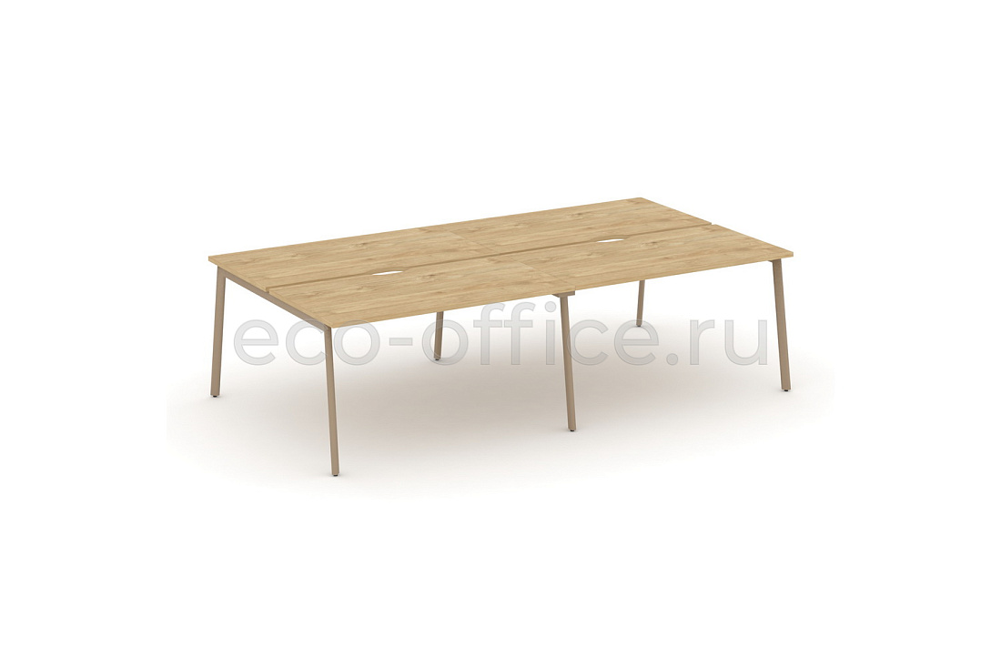 Рабочая станция на 4 места ESTETICA ES.D.RS-4.3-VP Тиквуд Светлый купить в Екатеринбурге