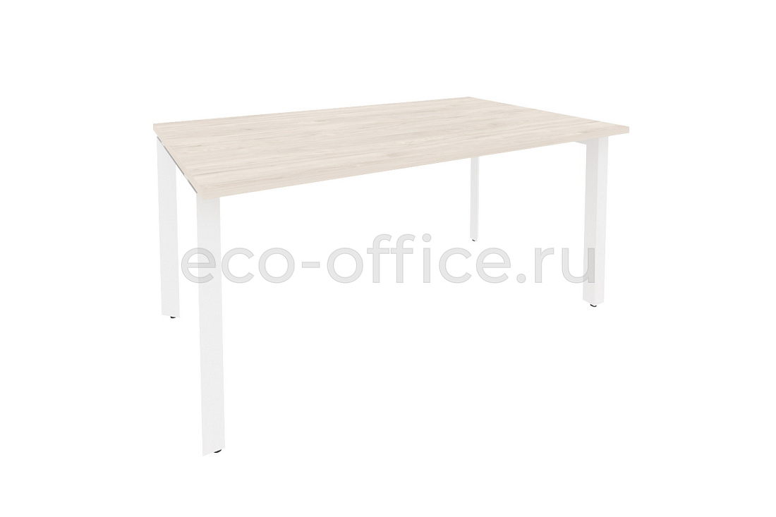 Стол переговорный (1 столешница) ONIX O.MP-PRG-1.4 Денвер Светлый / Белый металл  купить в Екатеринбурге