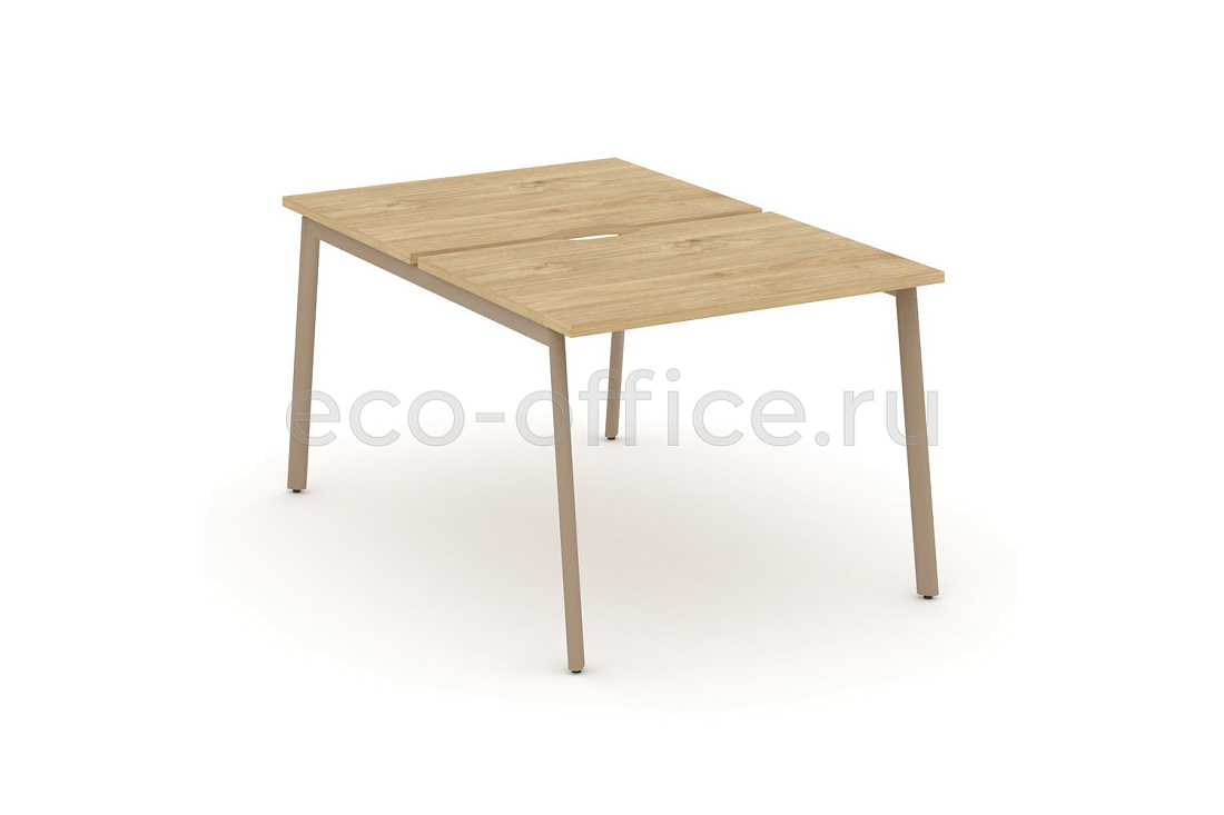 Рабочая станция на 2 места ESTETICA ES.D.RS-2.1-VP Тиквуд Светлый купить в Екатеринбурге